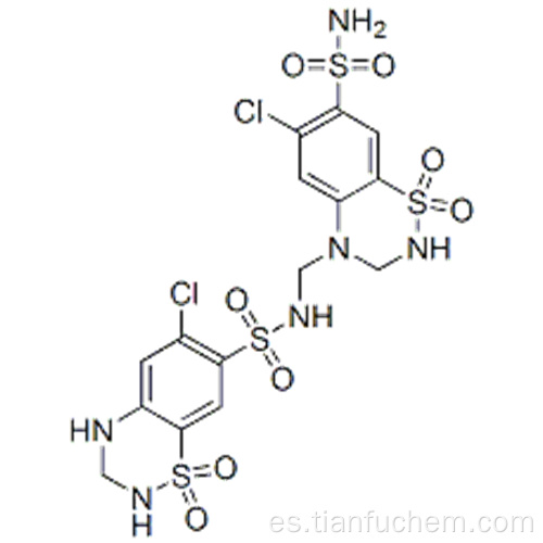 N - [[7- (Aminosulfonil) -6-cloro-2,3-dihidro-1,1-dioxo-4H-1,2,4-benzotiadiazin-4-il] metil] -6-cloro-3,4 -dihidro-2H-1,2,4-benzotiadiazina-7-sulfonamida 1,1-Dioxode CAS 402824-96-8